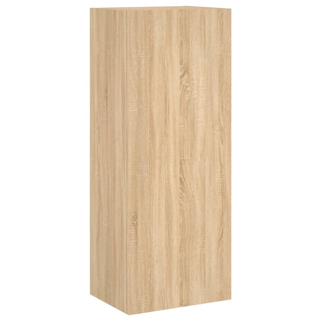 Zidni TV ormarić boja hrasta 40,5x30x102 cm konstruirano drvo