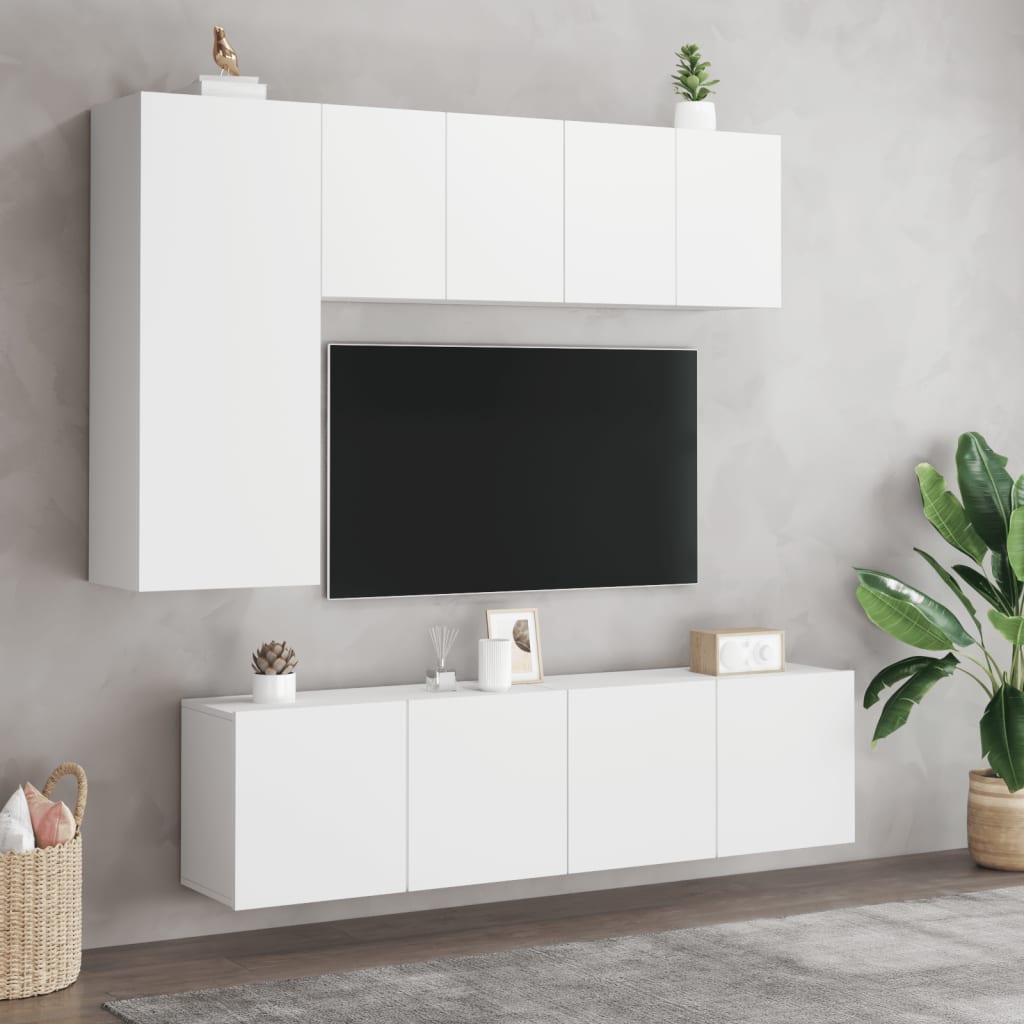 Zidni TV ormarić bijeli 60 x30 x 41 cm