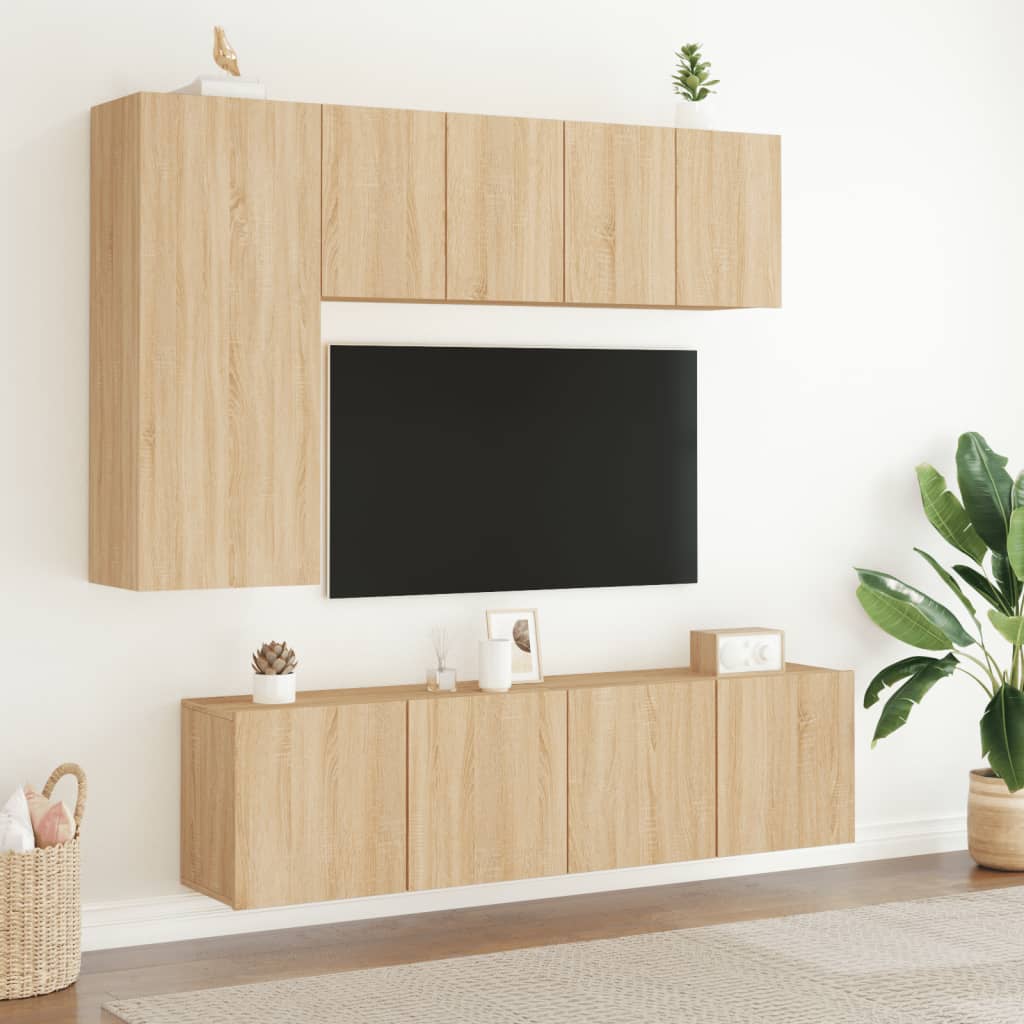 Zidni TV ormarići 2 kom boja hrasta sonome 60 x30 x 41 cm