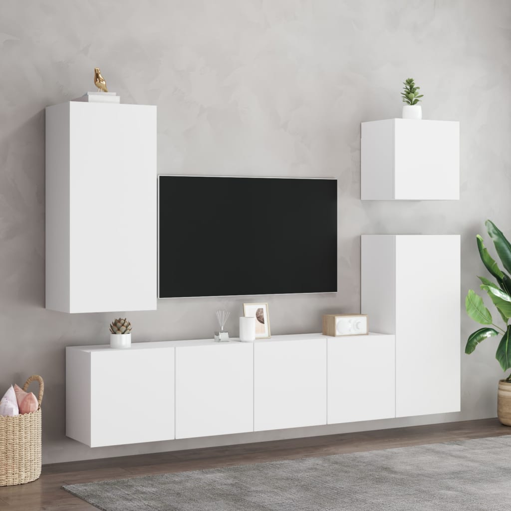 Zidni TV ormarić bijeli 80x30x41 cm