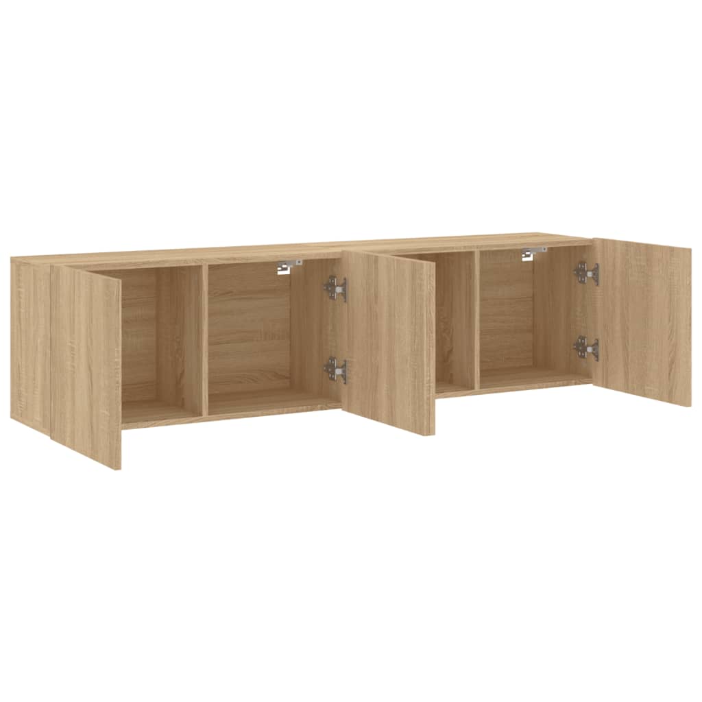 Zidni TV ormarići 2 kom boja hrasta sonome 80x30x41 cm