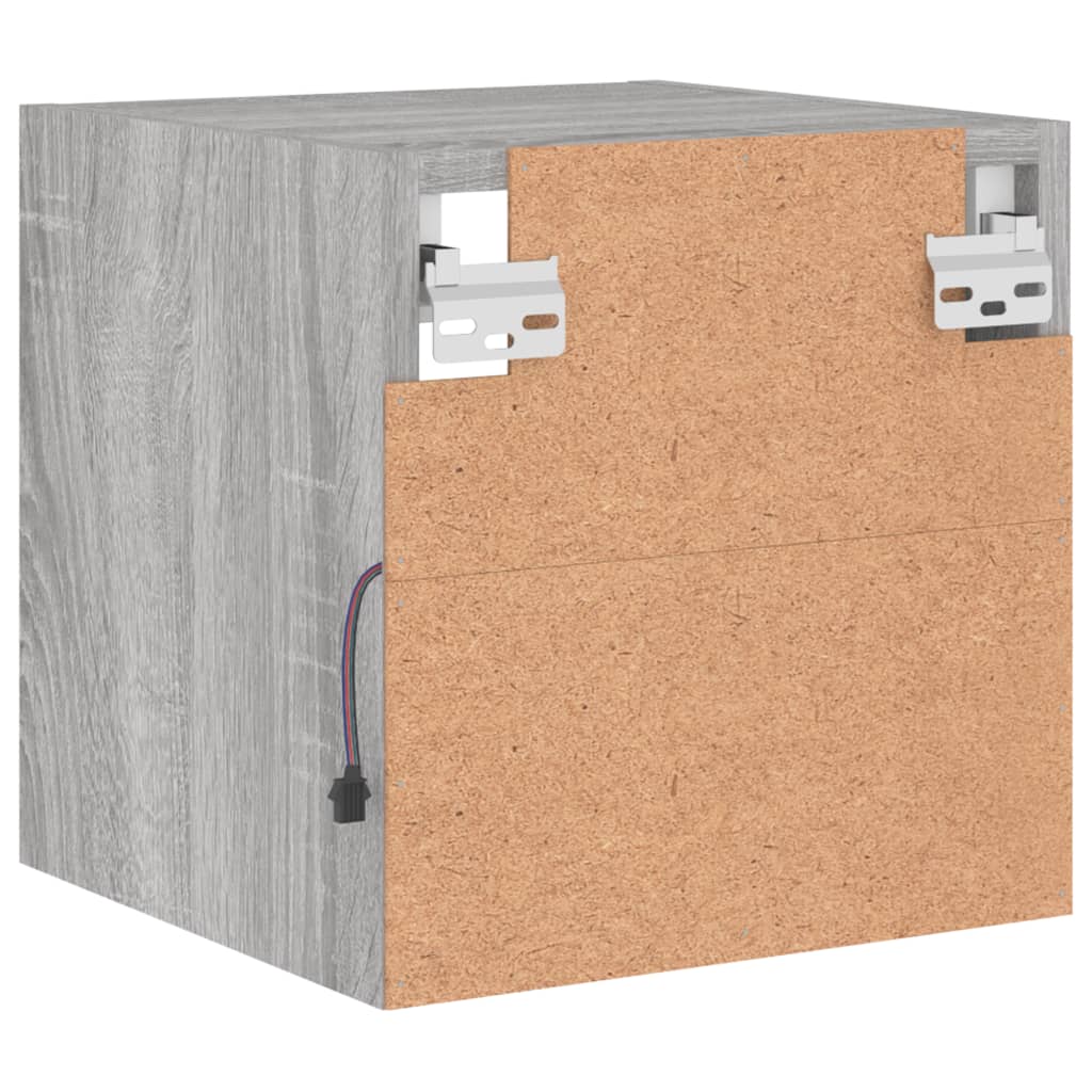 Zidni TV ormarić s LED svjetlima boja hrasta 30 x 28,5 x 30 cm