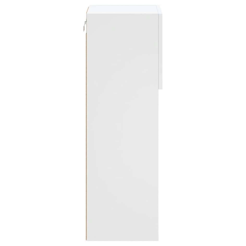 TV ormarići s LED svjetlima 2 kom bijeli 30,5x30x90 cm