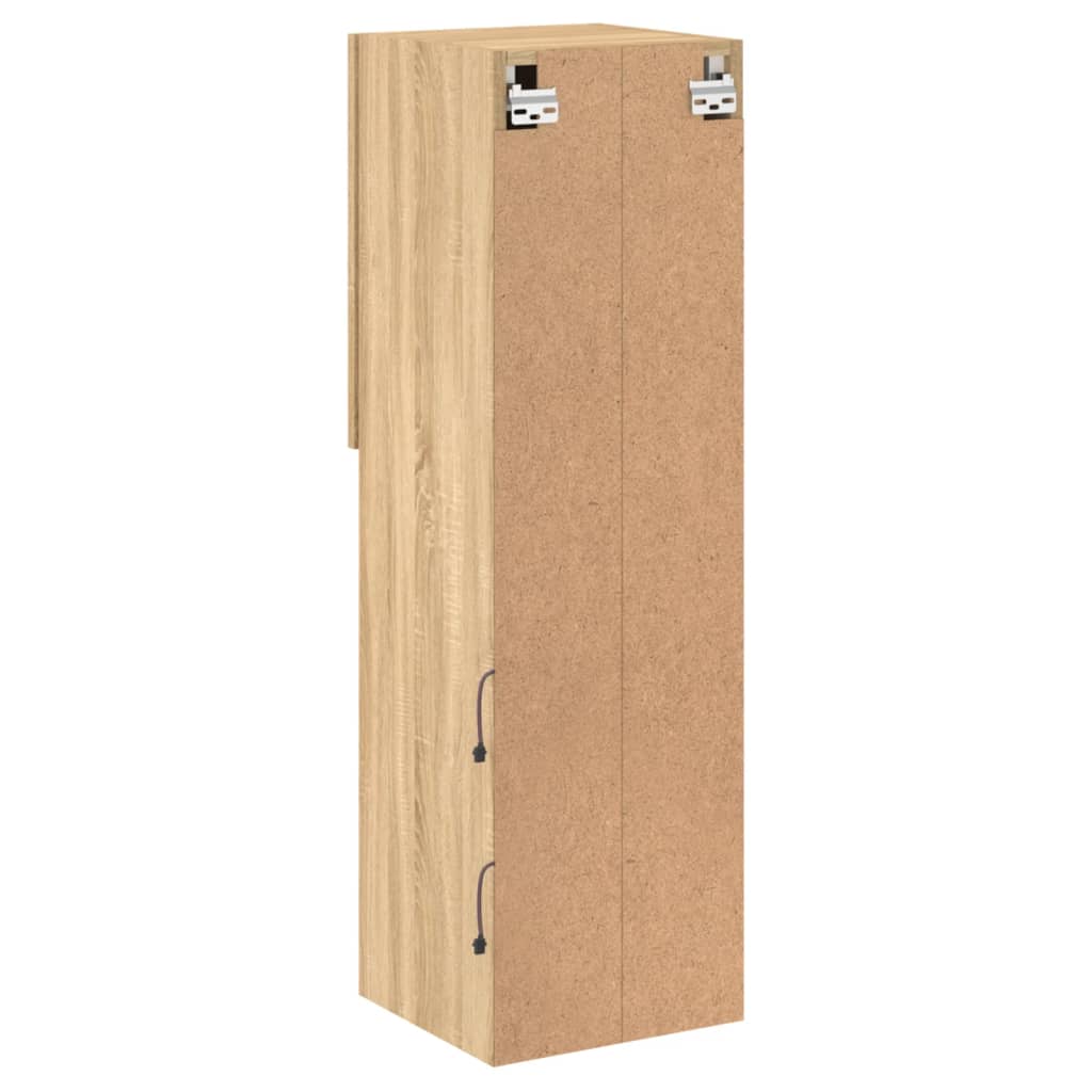 TV ormarić s LED svjetlima boja hrasta sonome 30,5x30x102 cm