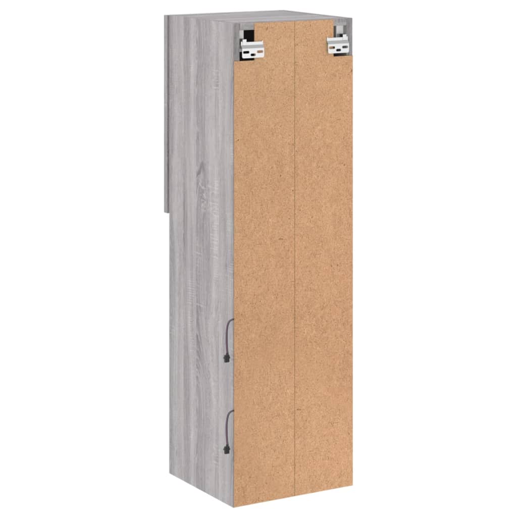 TV ormarić s LED svjetlima boja hrasta 30,5x30x102 cm
