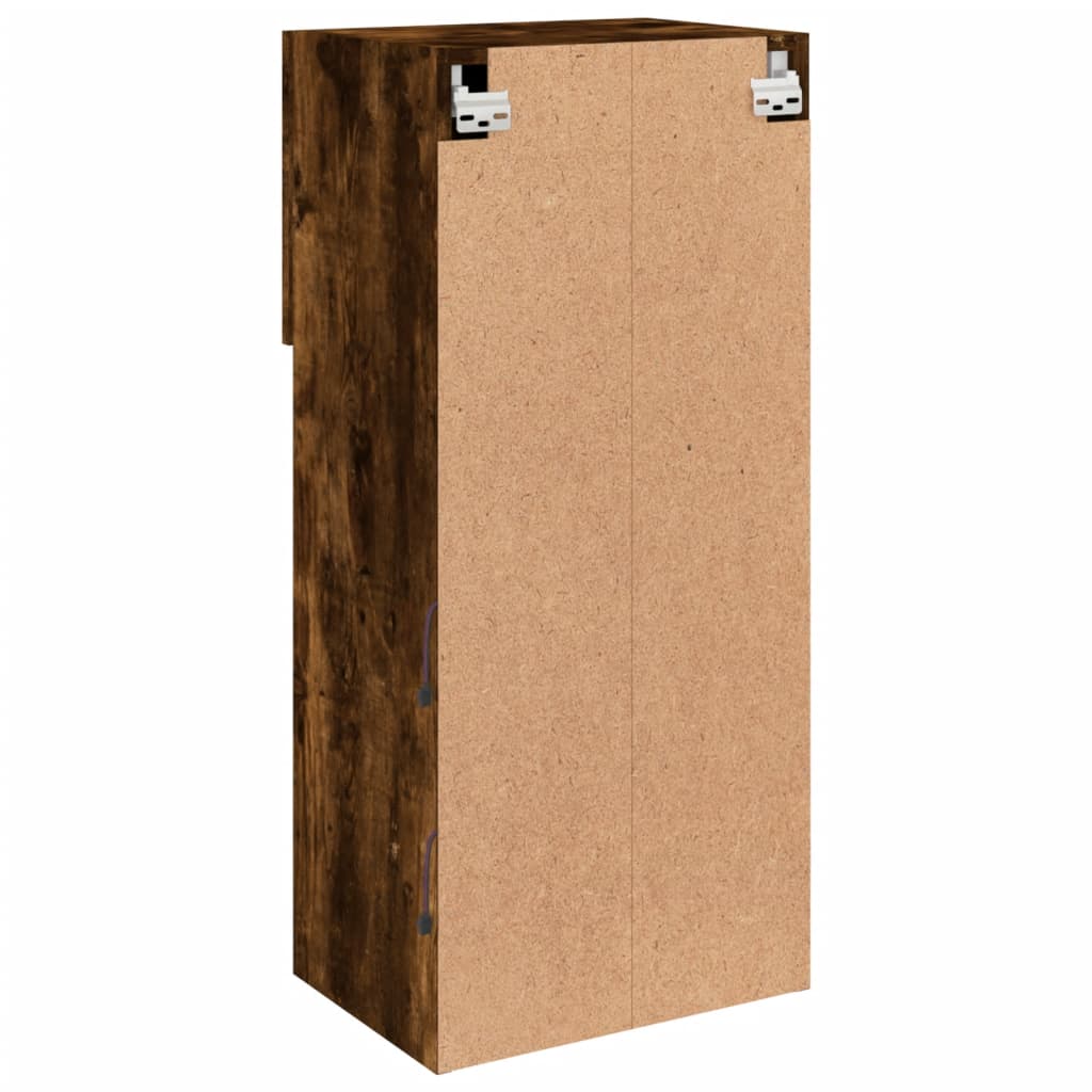 TV ormarići s LED svjetlima 2 kom boja hrasta 40,5 x 30 x 90 cm