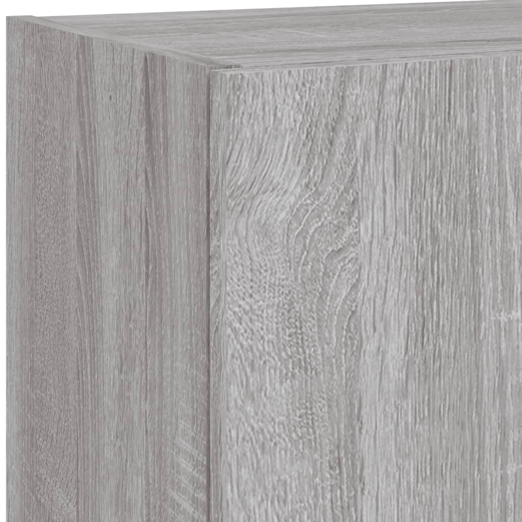 TV ormarići s LED svjetlima 2 kom boja hrasta 40,5 x 30 x 90 cm