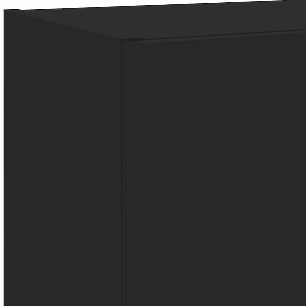 TV ormarići s LED svjetlima 2 kom crni 40,5x30x102 cm