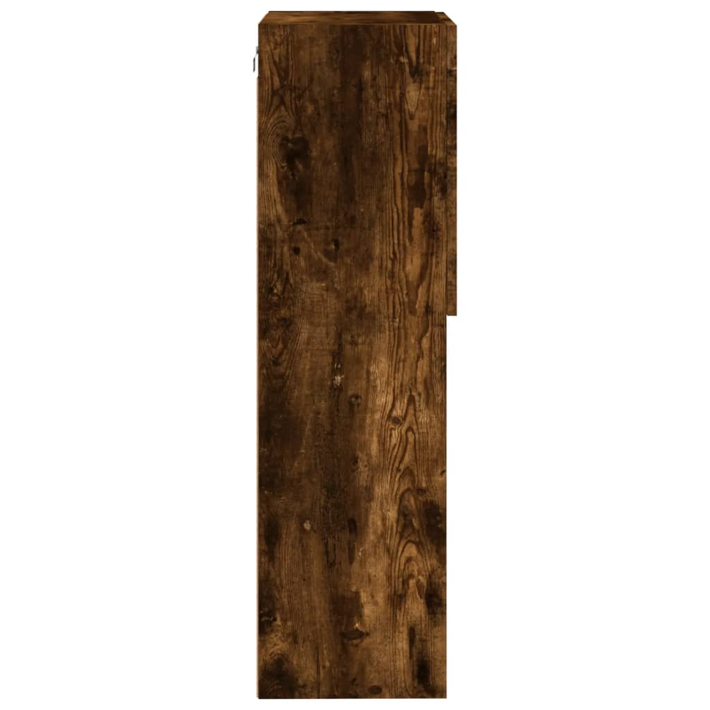 TV ormarić s LED svjetlima boja dimljenog hrasta 40,5x30x102 cm