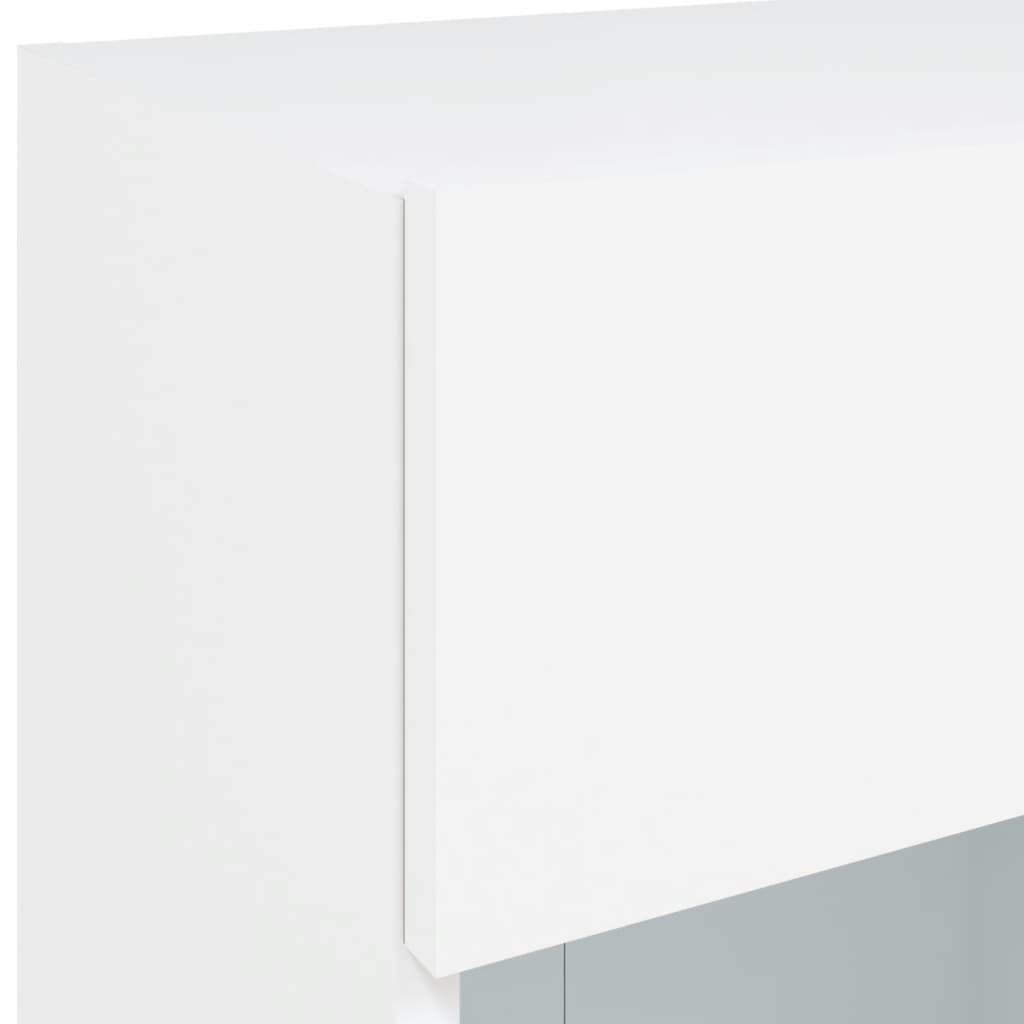 Zidni TV ormarić s LED svjetlima bijeli 40 x 30 x 60,5 cm