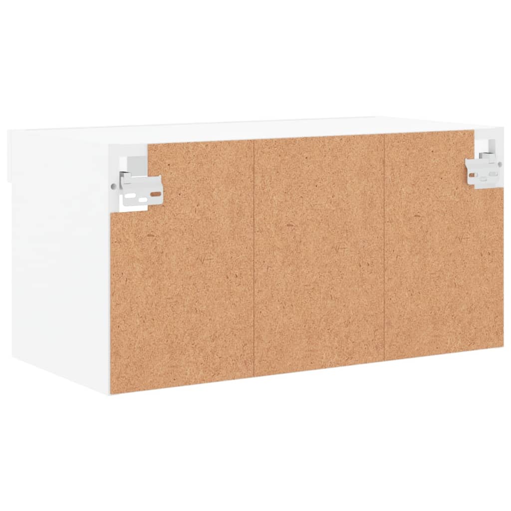 TV ormarić s LED svjetlima bijeli 60 x 30 x 30 cm