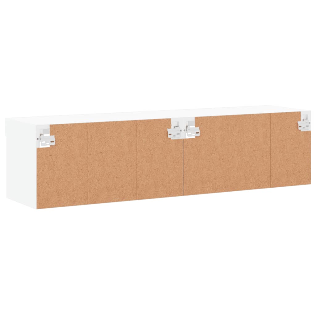 TV ormarići s LED svjetlima 2 kom bijeli 60x30x30 cm