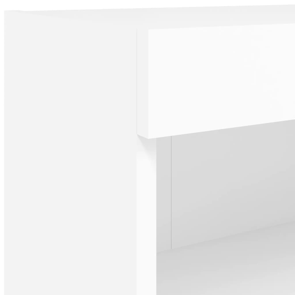 TV ormarići s LED svjetlima 2 kom bijeli 60x30x30 cm
