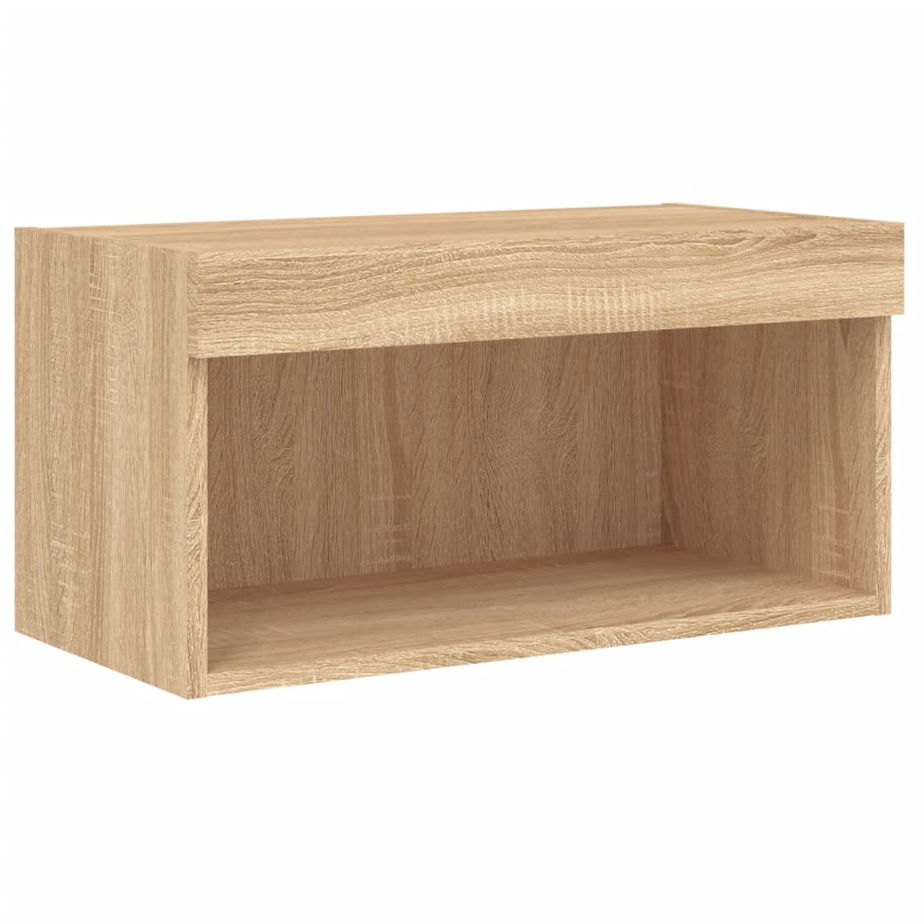 TV ormarić s LED svjetlima boja hrasta sonome 60 x 30 x 30 cm