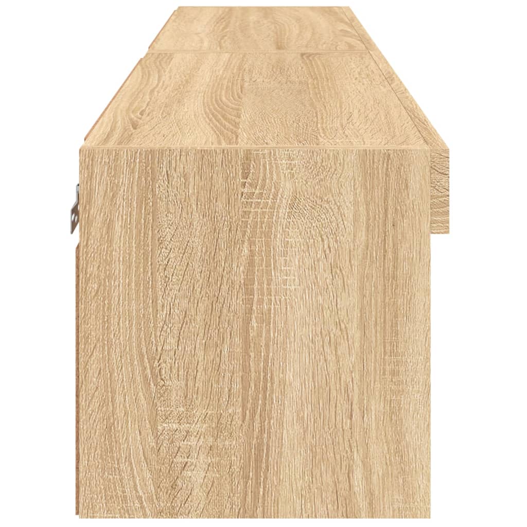TV ormarići s LED svjetlima 2 kom boja hrasta 60x30x30 cm