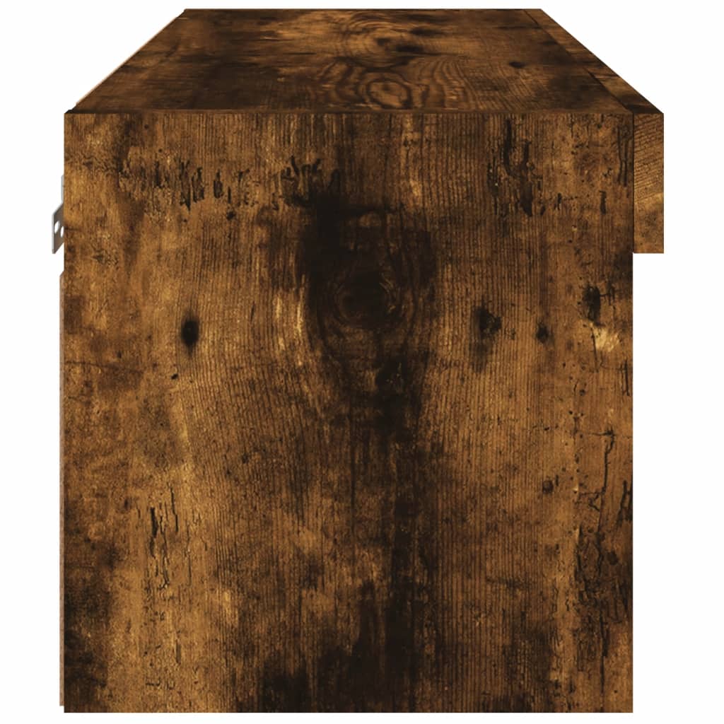 TV ormarić s LED svjetlima boja dimljenog hrasta 60x30x30 cm