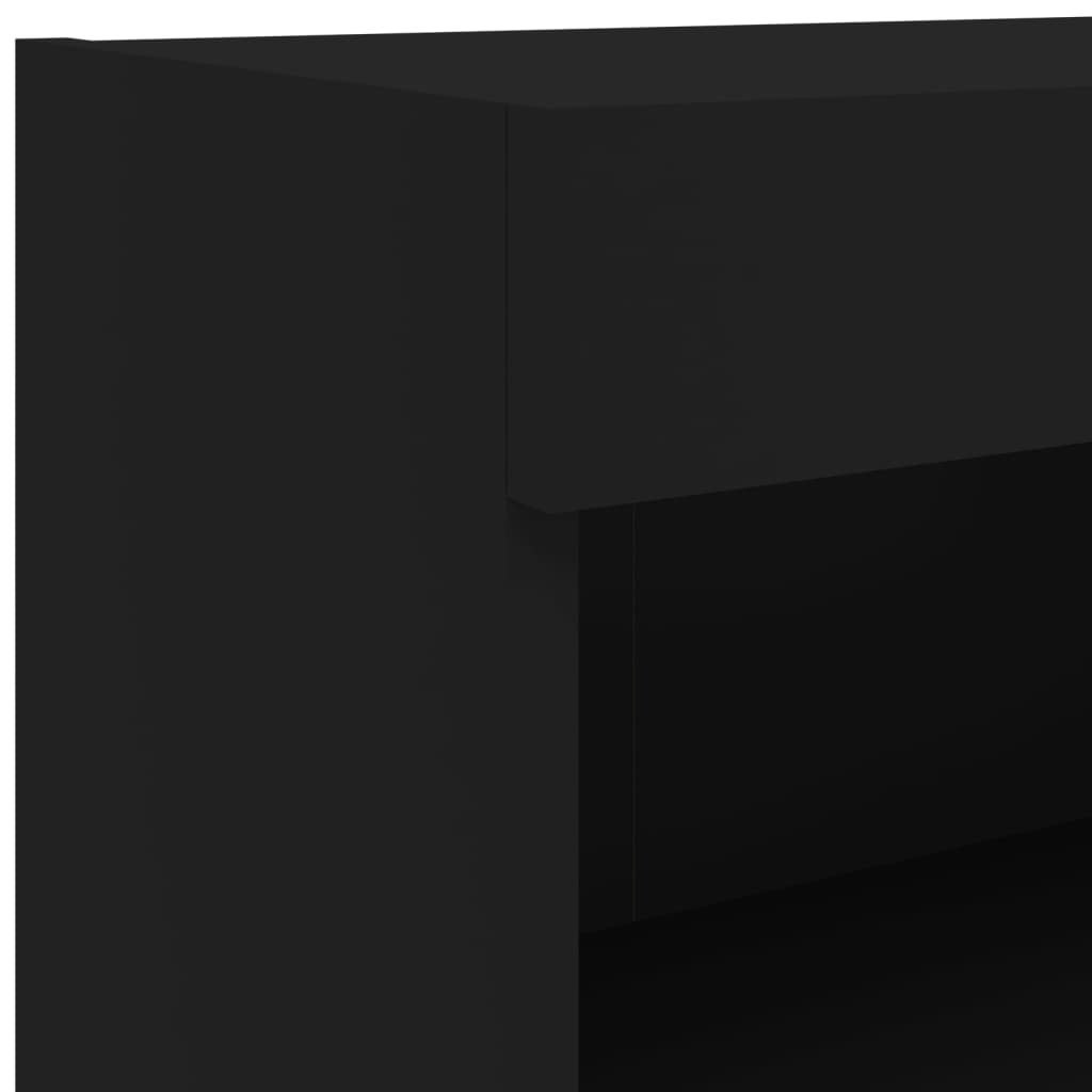 TV ormarići s LED svjetlima 2 kom crni 80x30x30 cm