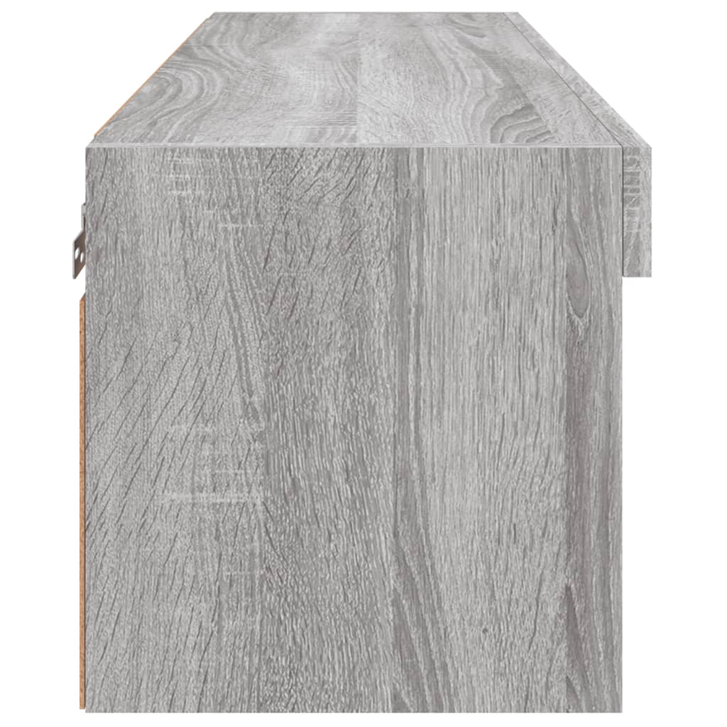 TV ormarić s LED svjetlima boja hrasta 80x30x30 cm