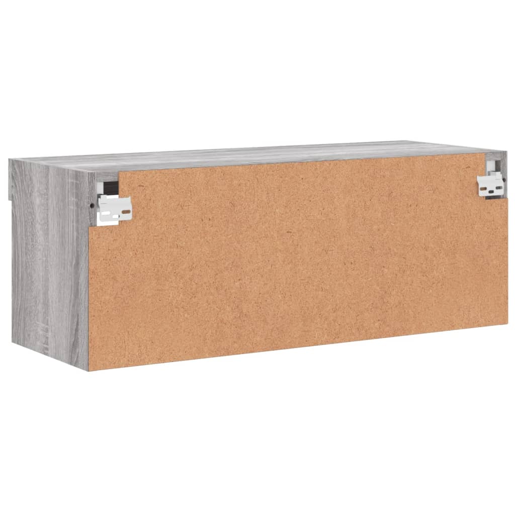 TV ormarić s LED svjetlima boja hrasta 80x30x30 cm