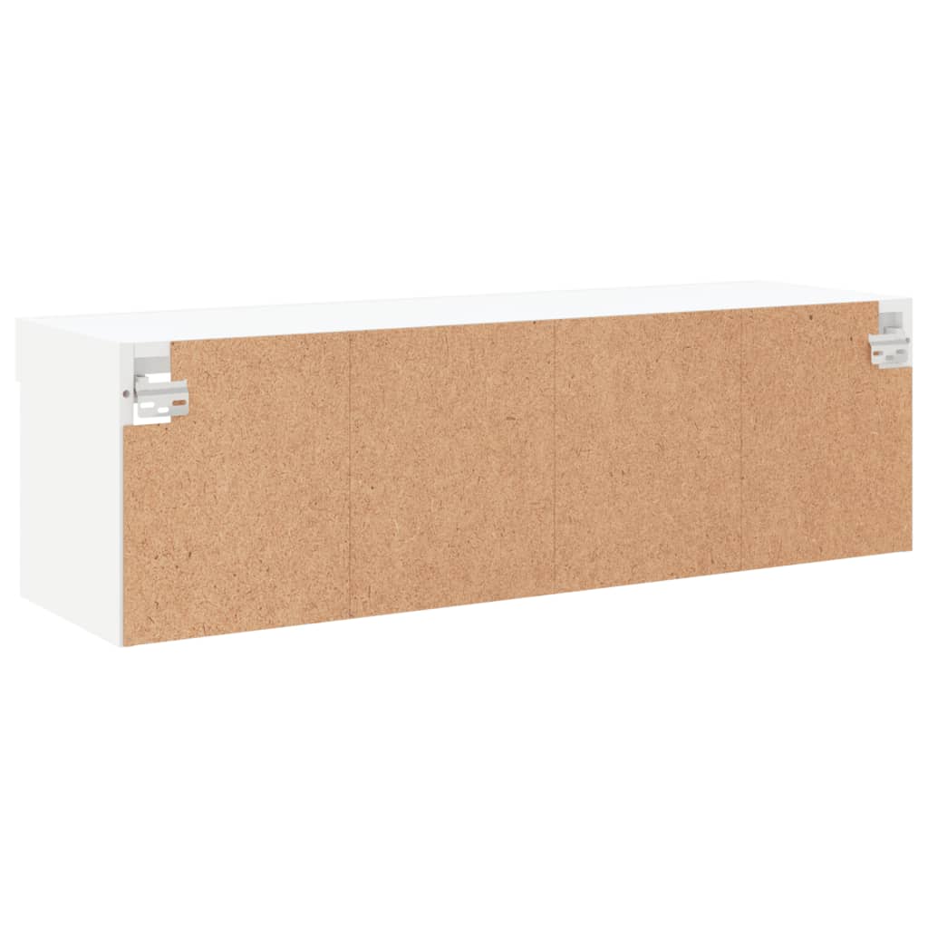 TV ormarić s LED svjetlima bijeli 80x30x30 cm