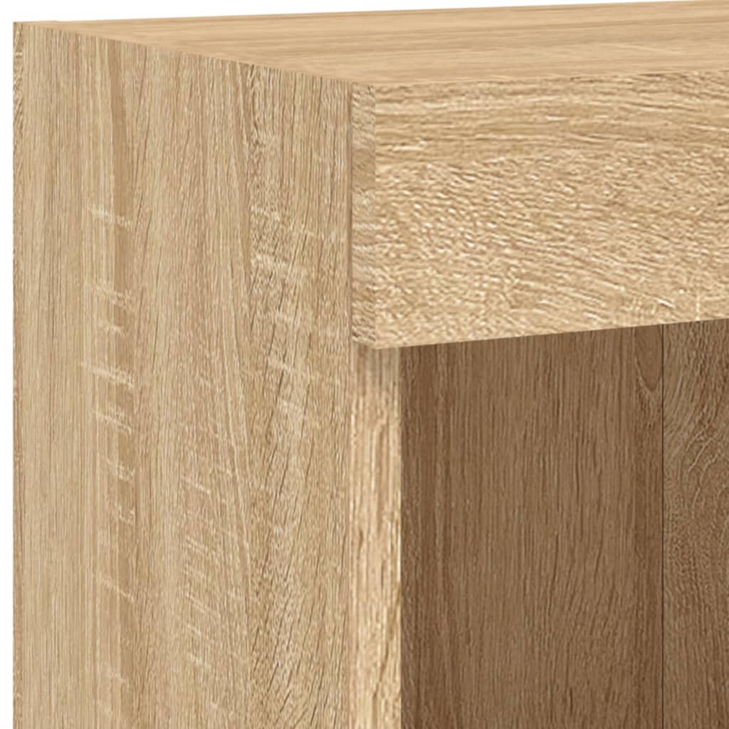 TV ormarić s LED svjetlima boja hrasta sonome 100x30x30 cm