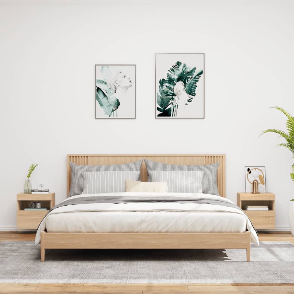 Zidni TV ormarići LED 2 kom boja hrasta sonome 40x30x40 cm