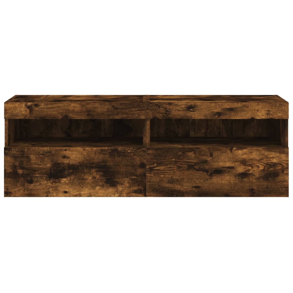 Zidni TV ormarići LED 2 kom boja hrasta 60x30x40 cm
