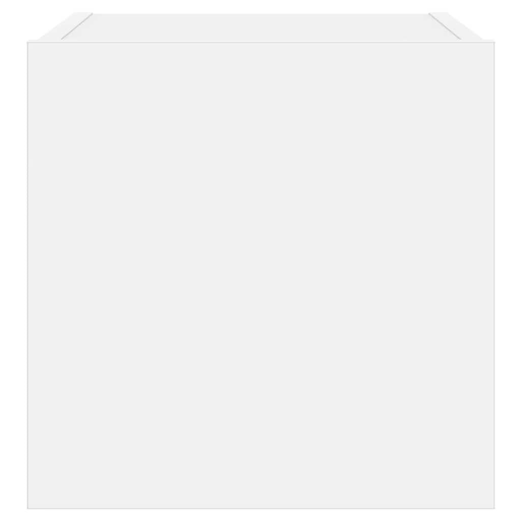 Zidni TV ormarić s LED svjetlima bijeli 30,5 x 35 x 30 cm