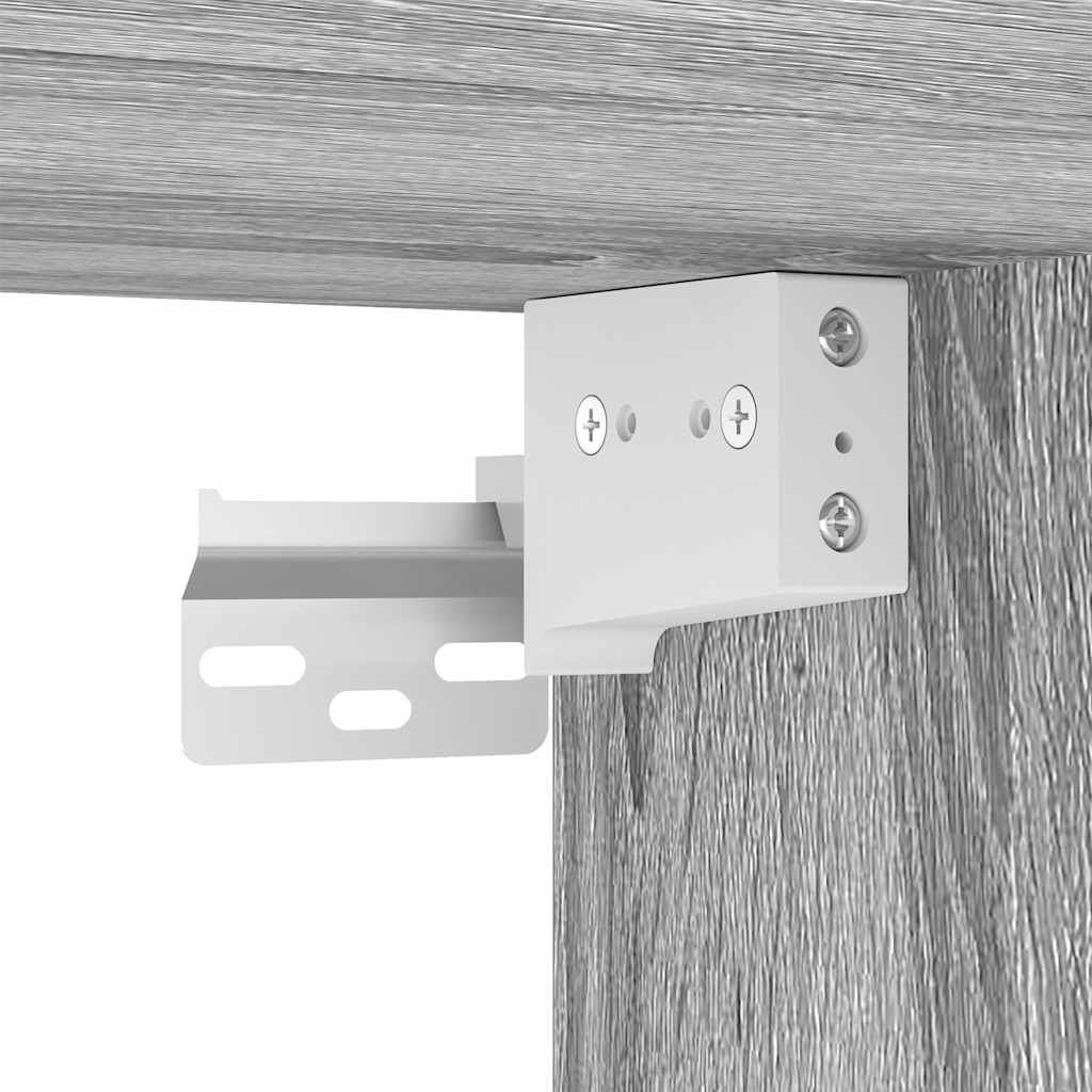 Zidni TV ormarić s LED svjetlima boja hrasta 30,5 x 35 x 30 cm