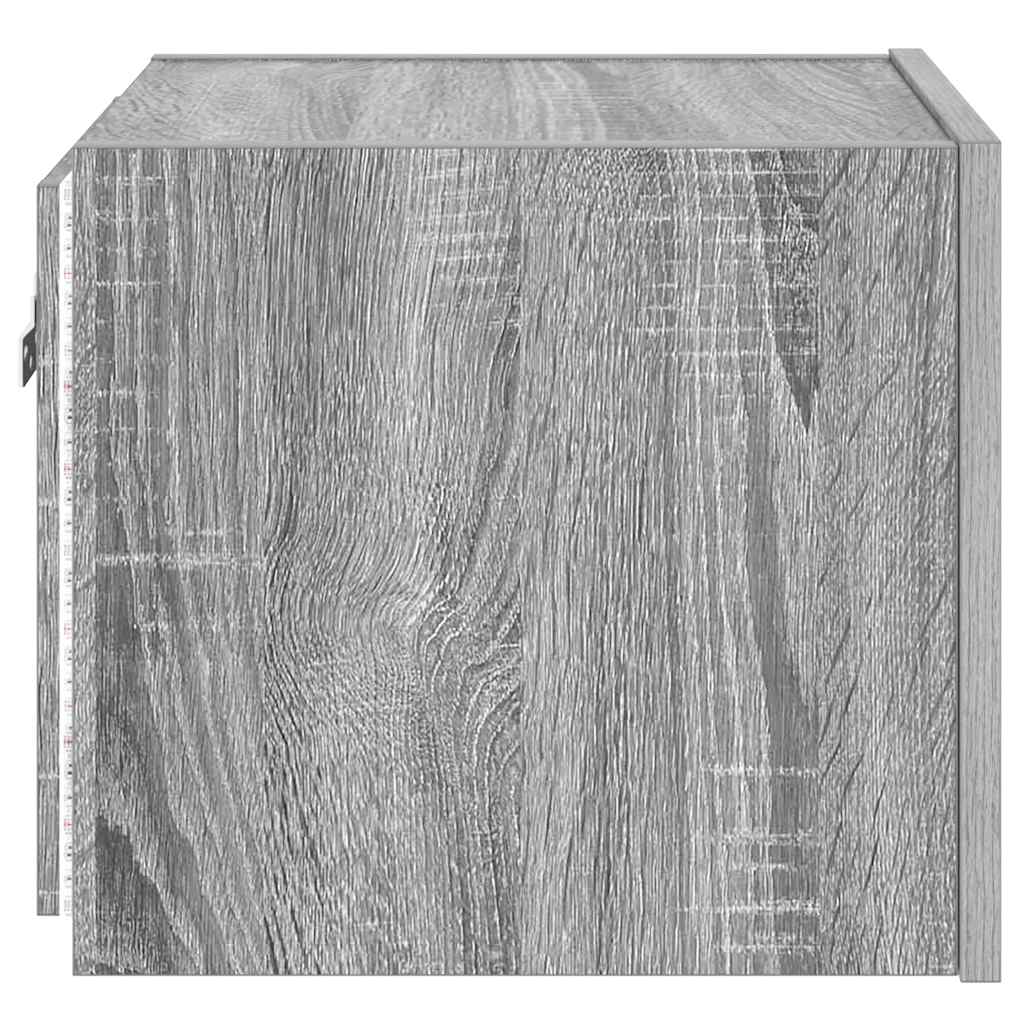 Zidni TV ormarići LED 2 kom siva boja hrasta 30,5 x 35 x 30 cm