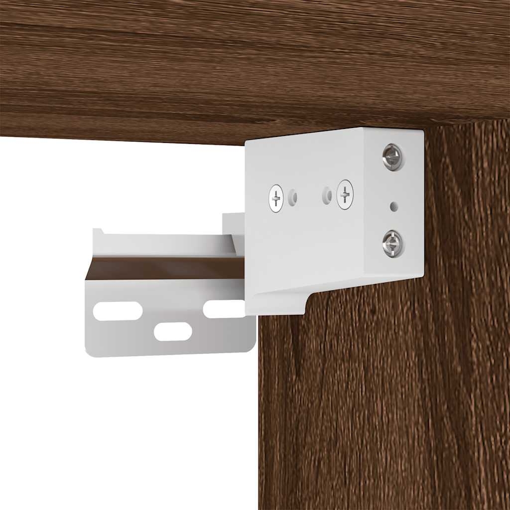 Zidni TV ormarić s LED svjetlima boja hrasta 30,5 x 35 x 30 cm