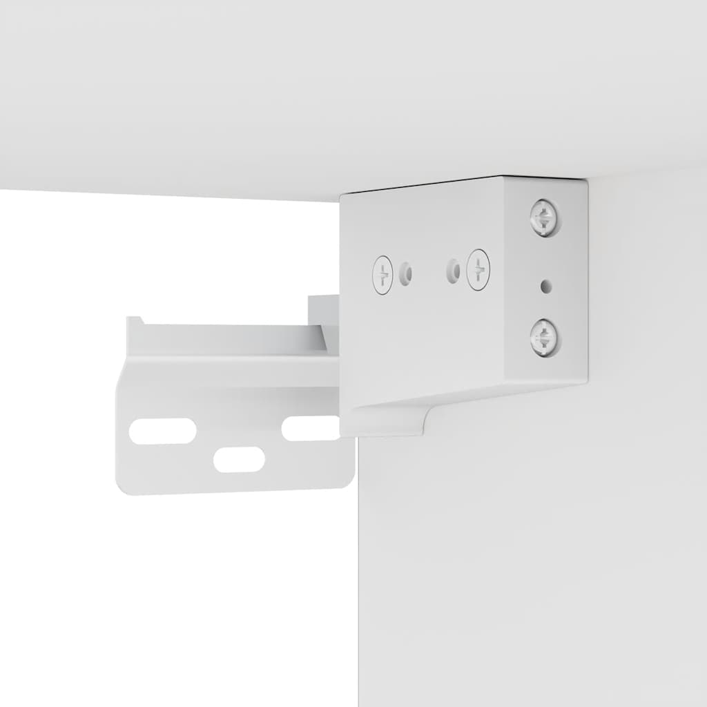 Zidni TV ormarić s LED svjetlima bijeli 30,5 x 35 x 70 cm
