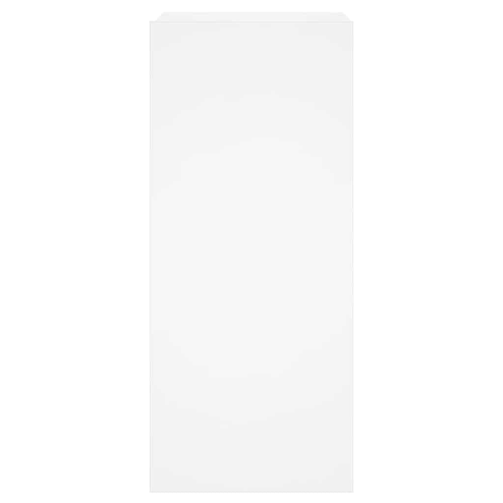 Zidni TV ormarić s LED svjetlima bijeli 30,5 x 35 x 70 cm