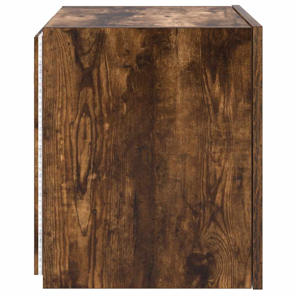 Zidni TV ormarići LED 2 kom boja dimljenog hrasta 40,5x35x40 cm