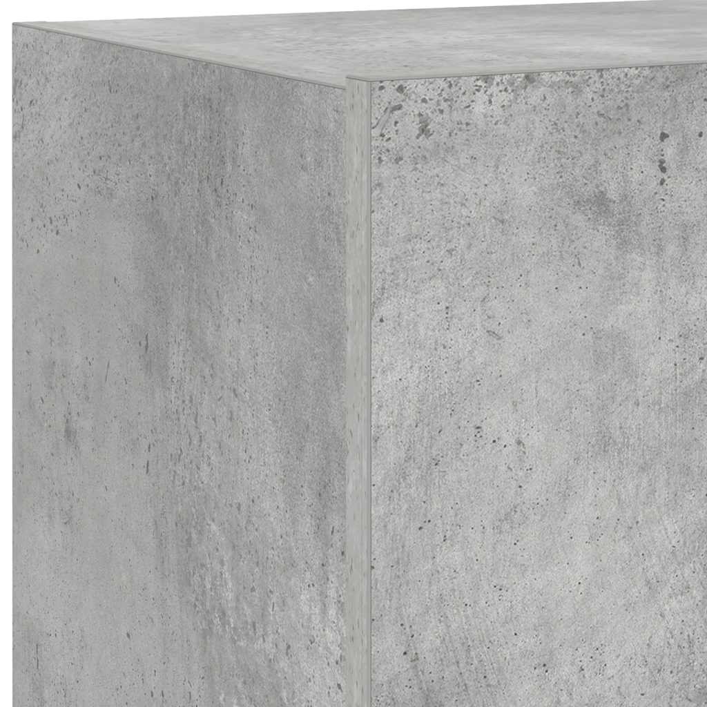 TV ormarić s LED svjetlima siva boja betona 60x35x31 cm