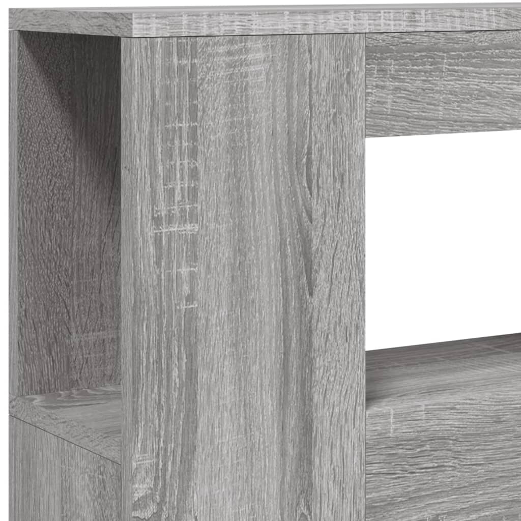 LED uzglavlje boja hrasta 100x18,5x103,5 cm konstruirano drvo
