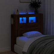 LED uzglavlje boja smeđeg hrasta 100x18,5x103,5 cm drveni