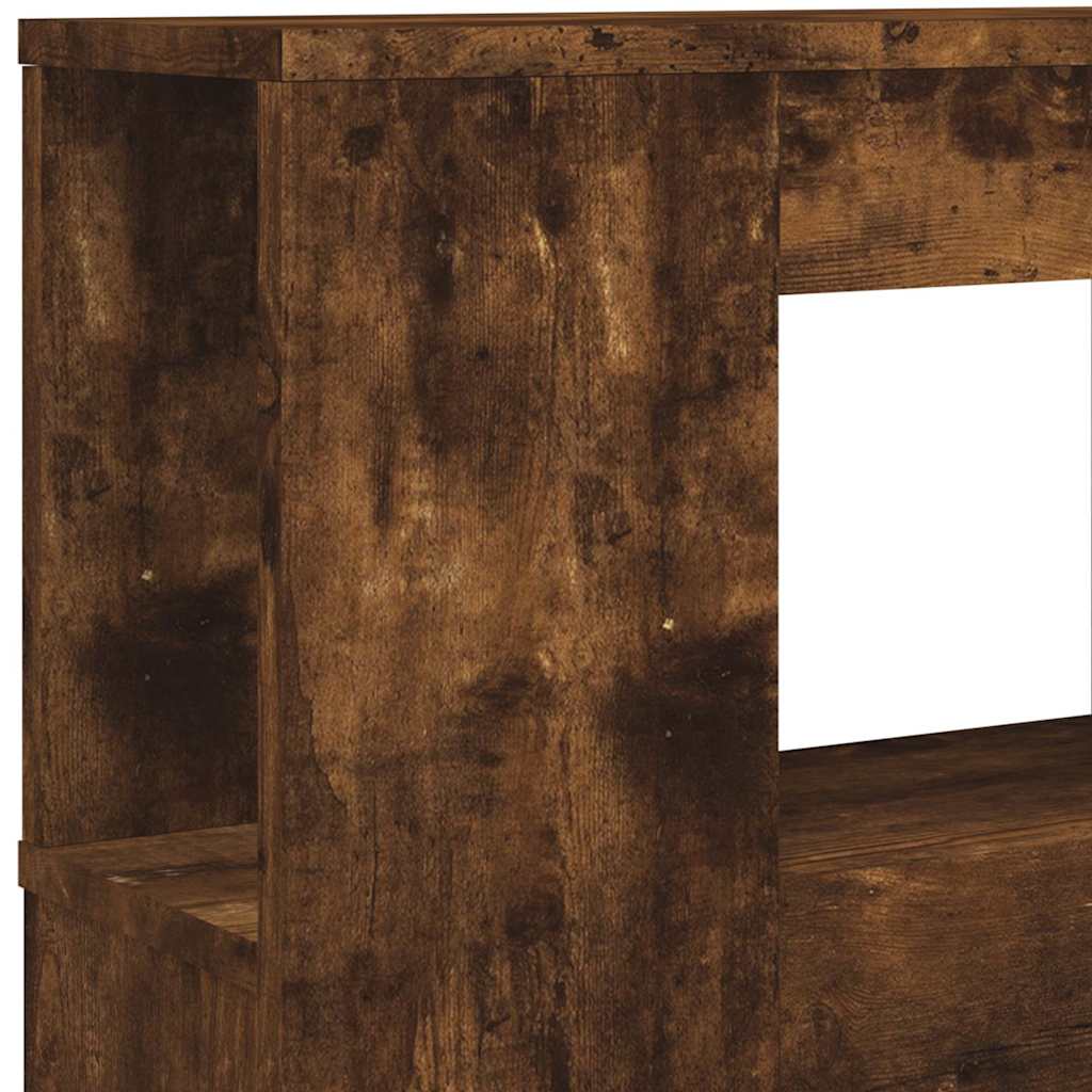 LED uzglavlje boja dimljenog hrasta 120x18,5x103,5 cm
