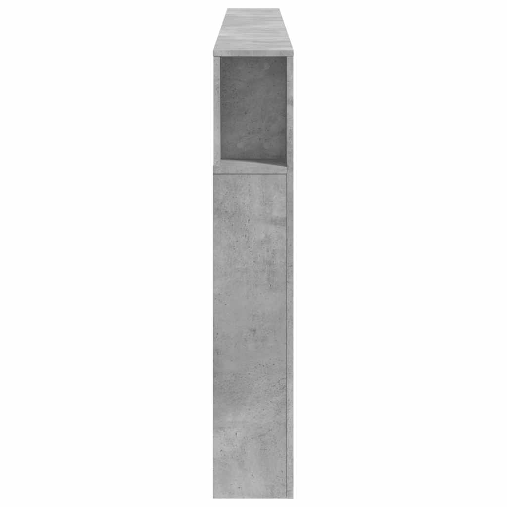 LED uzglavlje siva boja betona 220x18,5x103,5 cm