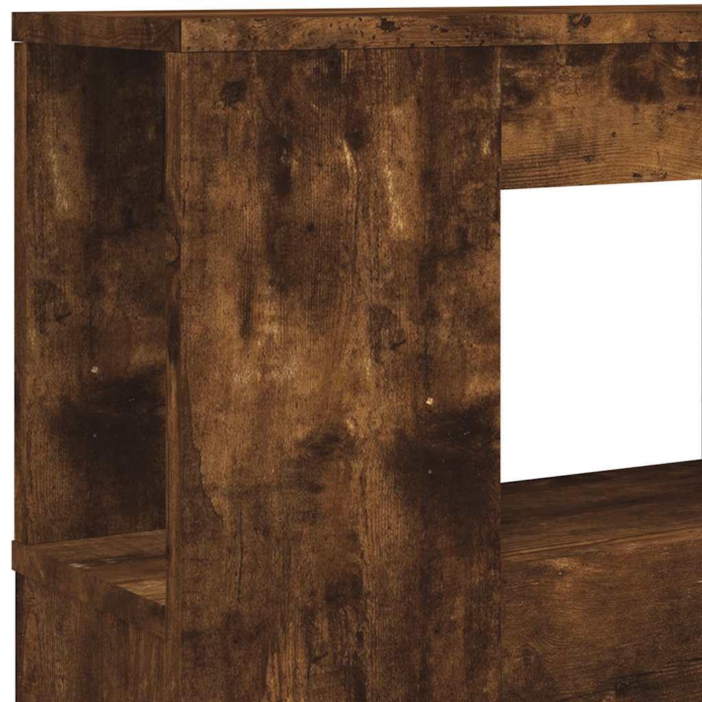 LED uzglavlje boja dimljenog hrasta 220x18,5x103,5 cm