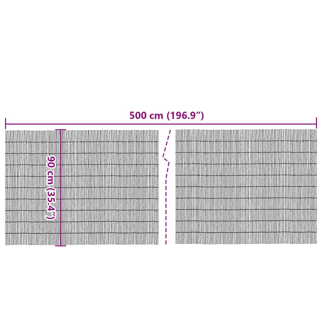 Vrtna ograda 500x90 cm od trske