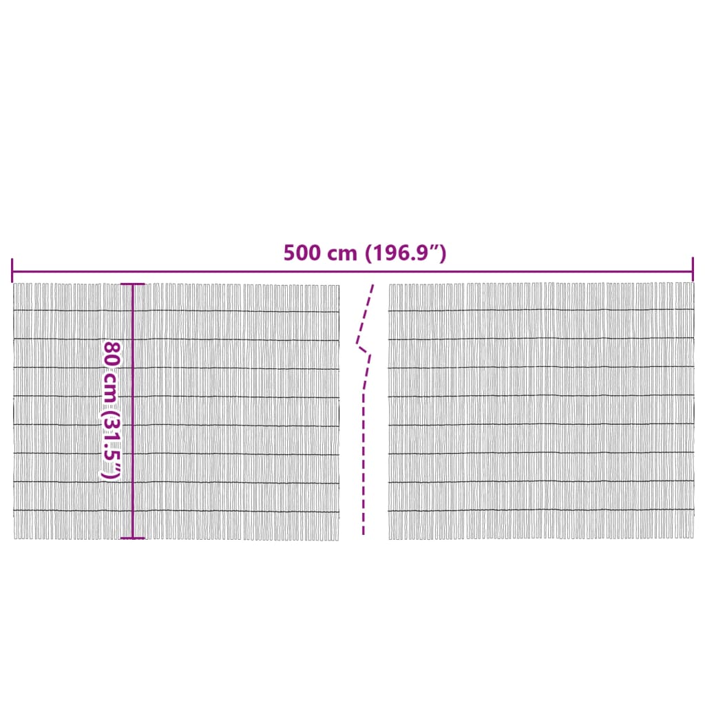 Vrtna ograda 500x80 cm od trske