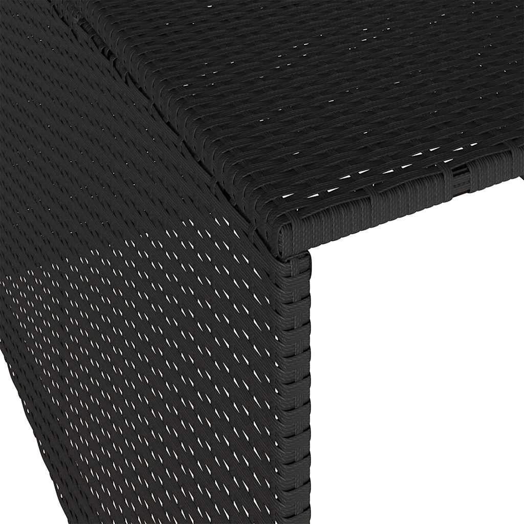 Garaža za robotsku kosilicu crna 86x90x52/57 cm od poliratana