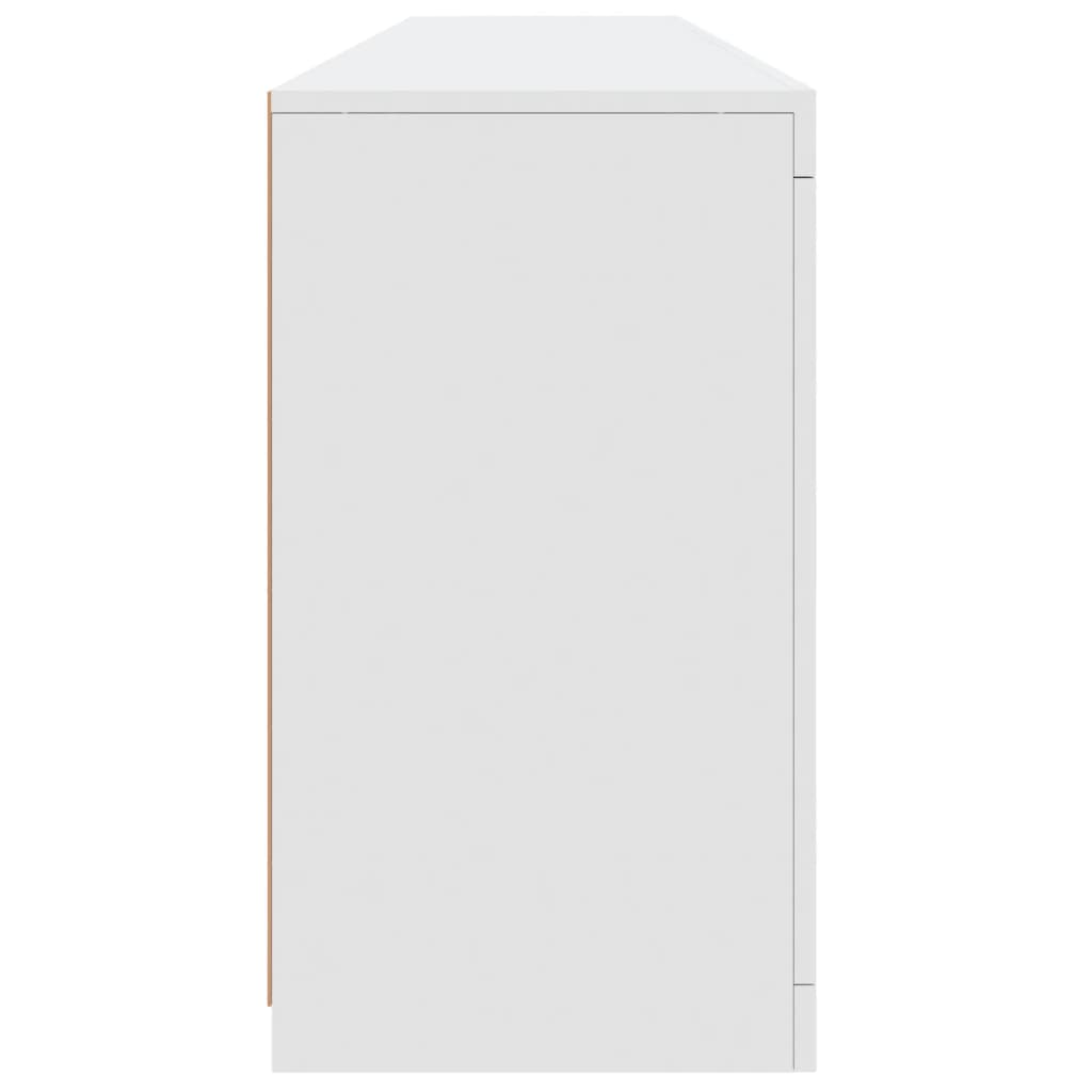 Komoda s LED svjetlima bijela 181,5x37x67 cm