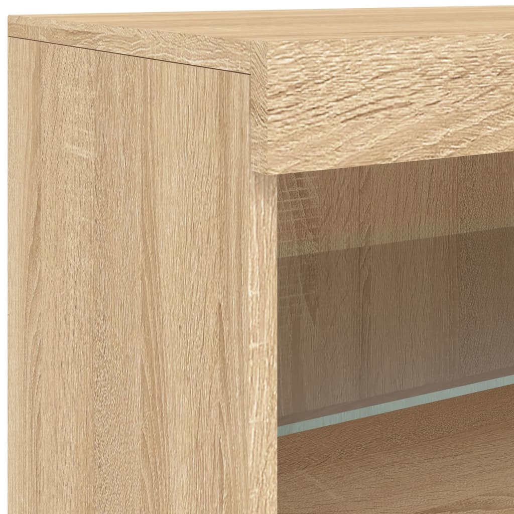 Komoda s LED svjetlima boja hrasta sonome 181,5x37x67 cm