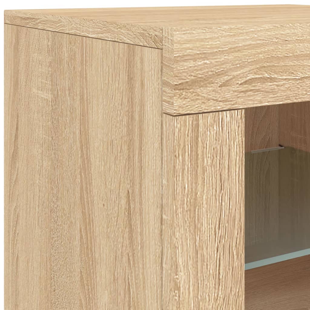 Komoda s LED svjetlima boja hrasta sonome 181,5x37x67 cm