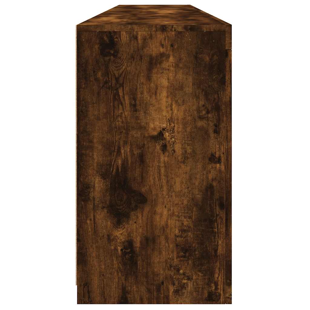 Komoda s LED svjetlima boja dimljenog hrasta 202x37x67 cm