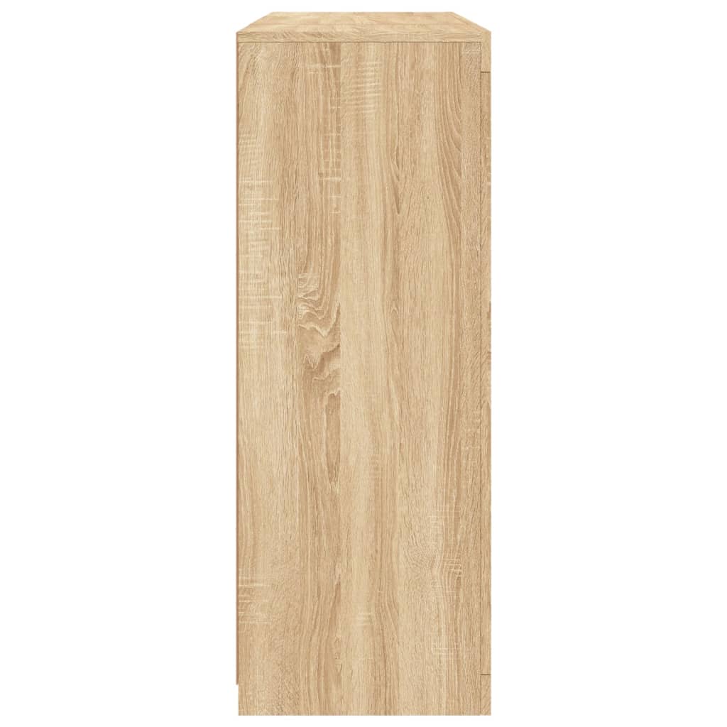 Komode s LED svjetlima 3 kom boja hrasta sonome
