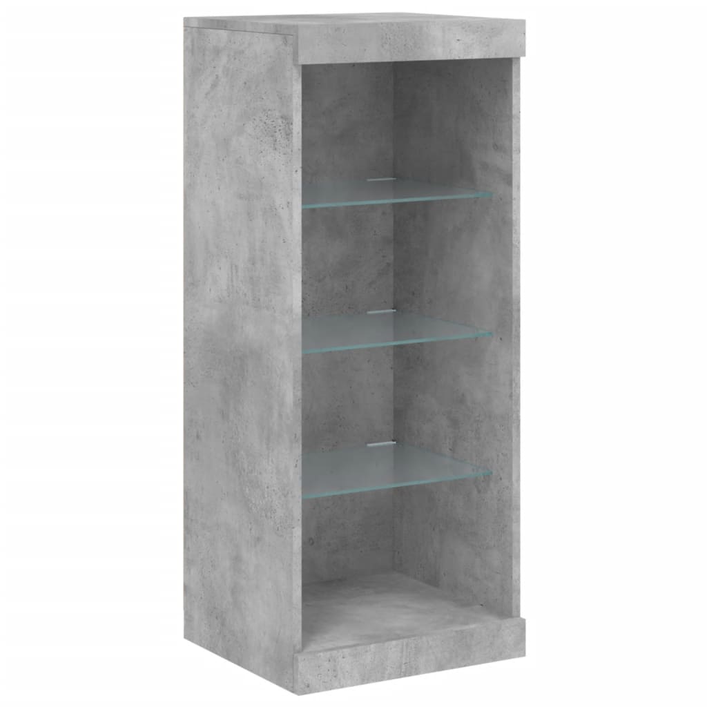 Komoda s LED svjetlima siva boja betona 162 x 37 x 100 cm