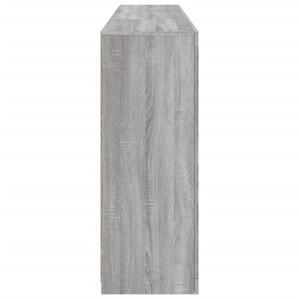 Komoda s LED svjetlima boja sivog hrasta 181,5x37x100 cm